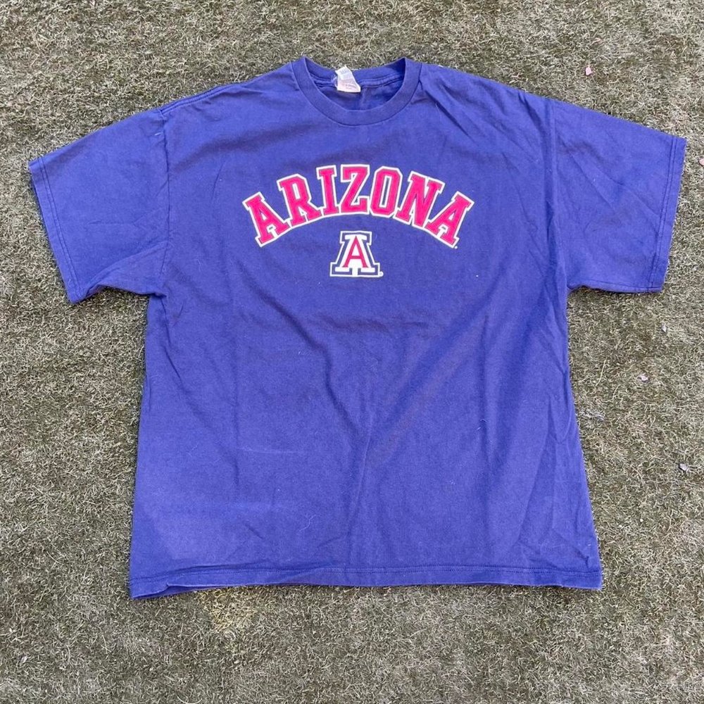 Arizona Men's Navy and Blue T-shirt